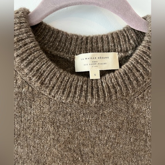 Sezane Samuel Jumper Dark Taupe - Size S - Picture 6 of 6